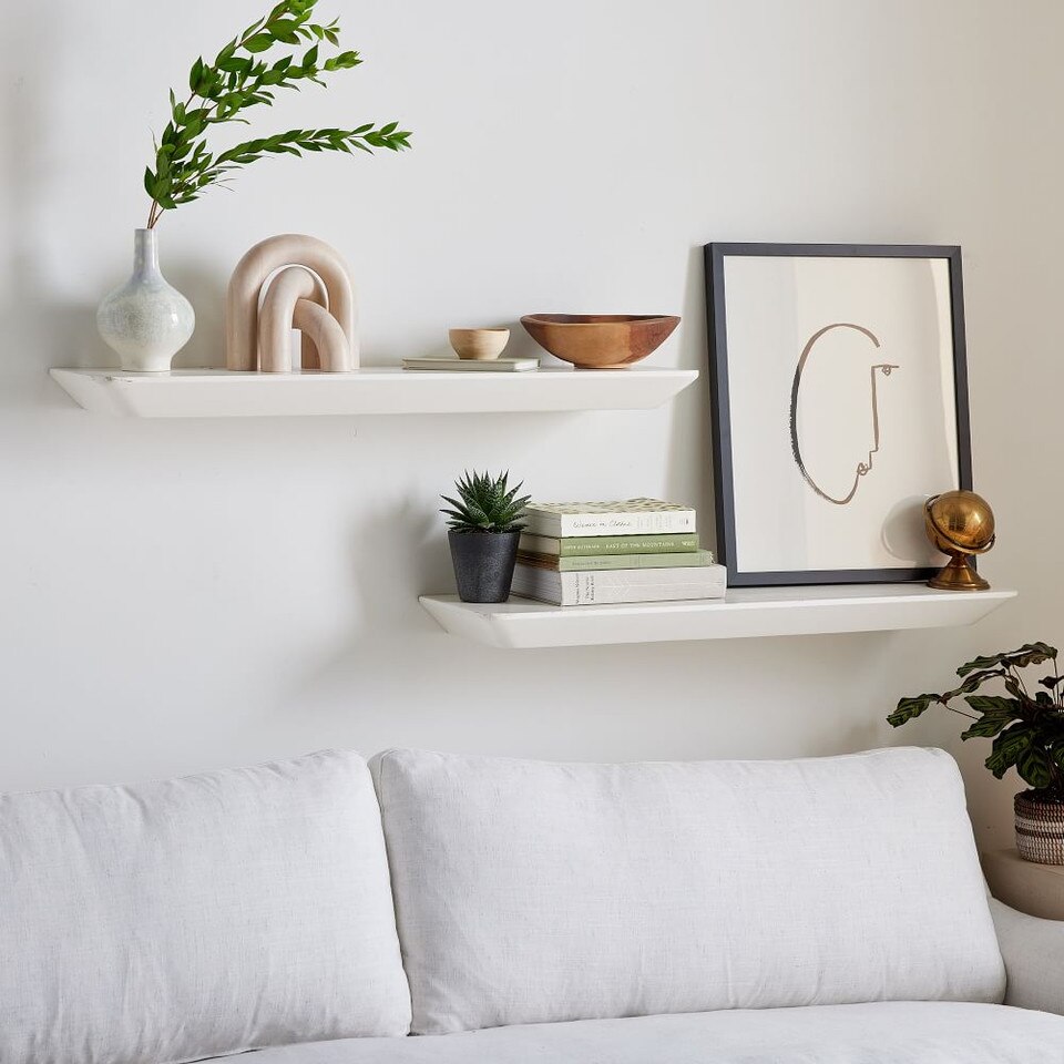 Slim Floating Wall Shelves (91 122 cm) West Elm UK